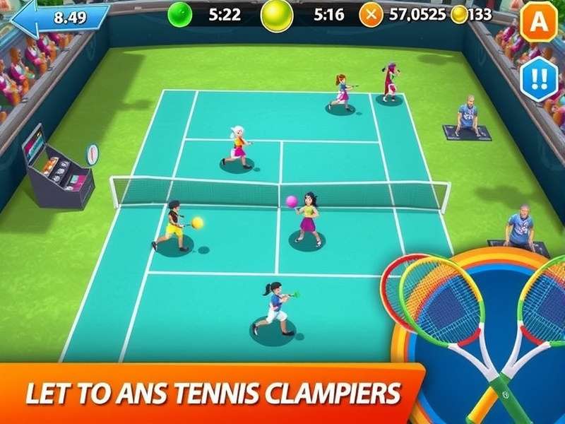 Tennis Clash Ace Champion Gameplay Screenshot
